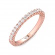 FlyerFit® 18K Pink Gold Vintage Wedding Band