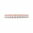 FlyerFit® 18K Pink Gold Vintage Wedding Band