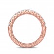 FlyerFit® 18K Pink Gold Vintage Wedding Band