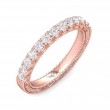 FlyerFit® 18K Pink Gold Vintage Wedding Band