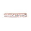 FlyerFit® 18K Pink Gold Vintage Wedding Band