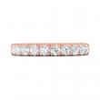 FlyerFit® 18K Pink Gold Vintage Wedding Band