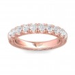 FlyerFit® 18K Pink Gold Vintage Wedding Band