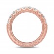 FlyerFit® 18K Pink Gold Vintage Wedding Band