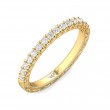 FlyerFit® 18K Yellow Gold Vintage Wedding Band