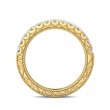 FlyerFit® 18K Yellow Gold Vintage Wedding Band