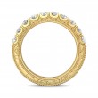 FlyerFit® 18K Yellow Gold Vintage Wedding Band