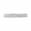 FlyerFit® 18K White Gold Micropave Wedding Band