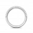 FlyerFit® 14K White Gold Micropave Wedding Band