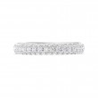 FlyerFit® 18K White Gold Micropave Wedding Band