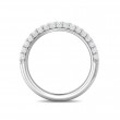 FlyerFit® 18K White Gold Micropave Wedding Band