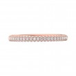 FlyerFit® 14K Pink Gold Micropave Wedding Band