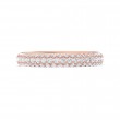 FlyerFit® 14K Pink Gold Micropave Wedding Band