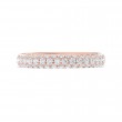 FlyerFit® 14K Pink Gold Micropave Wedding Band