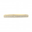 FlyerFit® 18K Yellow Gold Micropave Wedding Band