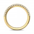 FlyerFit® 14K Yellow Gold Micropave Wedding Band