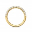 FlyerFit® 14K Yellow Gold Micropave Wedding Band