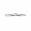 FlyerFit® 18K White Gold Micropave Cutdown Wedding Band