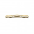 FlyerFit® 18K Yellow Gold Micropave Cutdown Wedding Band