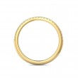 FlyerFit® 18K Yellow Gold Micropave Cutdown Wedding Band