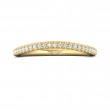 FlyerFit® 14K Yellow Gold Micropave Cutdown Wedding Band