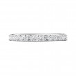 FlyerFit® Platinum Micropave Cutdown Wedding Band