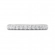 FlyerFit® Platinum Micropave Cutdown Wedding Band