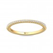 FlyerFit® 14K Yellow Gold Micropave Cutdown Wedding Band