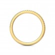 FlyerFit® 14K Yellow Gold Micropave Cutdown Wedding Band