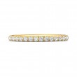 FlyerFit® 14K Yellow Gold Micropave Cutdown Wedding Band