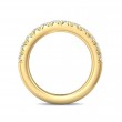 FlyerFit® 14K Yellow Gold Micropave Cutdown Wedding Band