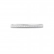 FlyerFit® 18K White Gold Micropave Cut Down Wedding Band