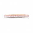 FlyerFit® 18K Pink Gold Micropave Cutdown Wedding Band