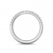 FlyerFit® 18K White Gold Micropave Wedding Band