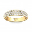 FlyerFit® 14K Yellow Gold Micropave Wedding Band