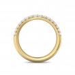 FlyerFit® 14K Yellow Gold Micropave Wedding Band