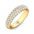 FlyerFit® 14K Yellow Gold Micropave Wedding Band