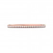 FlyerFit® 18K Pink Gold Micropave Cutdown Wedding Band