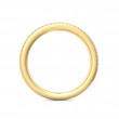 FlyerFit® 18K Yellow Gold Micropave Cutdown Wedding Band