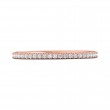 FlyerFit® 14K Pink Gold Micropave Cutdown Wedding Band