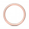 FlyerFit® 14K Pink Gold Micropave Cutdown Wedding Band