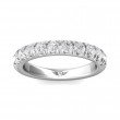 FlyerFit® Platinum Micropave Cutdown Wedding Band