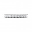 FlyerFit® 18K White Gold Micropave Cutdown Wedding Band