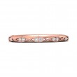 FlyerFit® 14K Pink Gold Micropave Bead Set Wedding Band