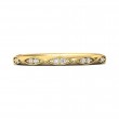 FlyerFit® 18K Yellow Gold Micropave Bead Set Wedding Band