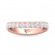 FlyerFit® 14K Pink Gold Micropave Cutdown Wedding Band