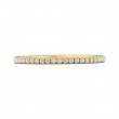 FlyerFit® 18K Yellow Gold Micropave Cutdown Wedding Band