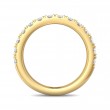 FlyerFit® 14K Yellow Gold Micropave Cutdown Wedding Band