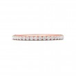 FlyerFit® 14K Pink Gold Micropave Cutdown Wedding Band