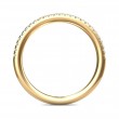 FlyerFit® 14K Yellow Gold Micropave Cutdown Wedding Band